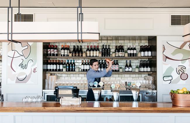 Doing some fancy bar work. Picture: Jessie Harris