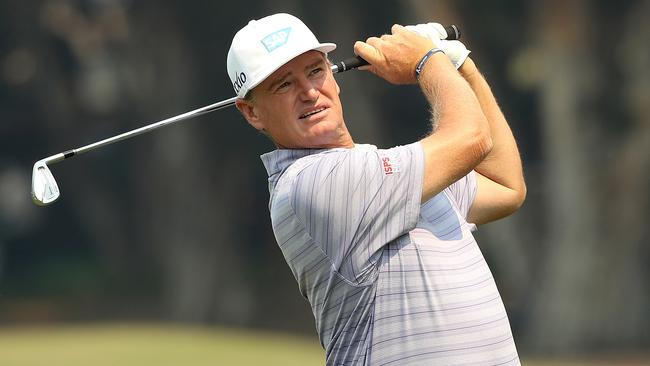 Ernie Els during The Australian Open pro am on Wednesday. Picture. Phil Hillyard