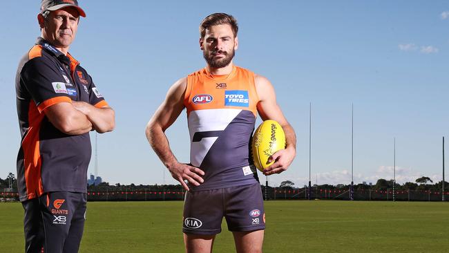 GWS Giants Coach Leon Cameron had to drop his captain Stephen Coniglio last season, which didn’t go down well. Picture: Tim Hunter