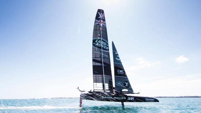 Land Rover BAR skippered by Ben Ainslie.