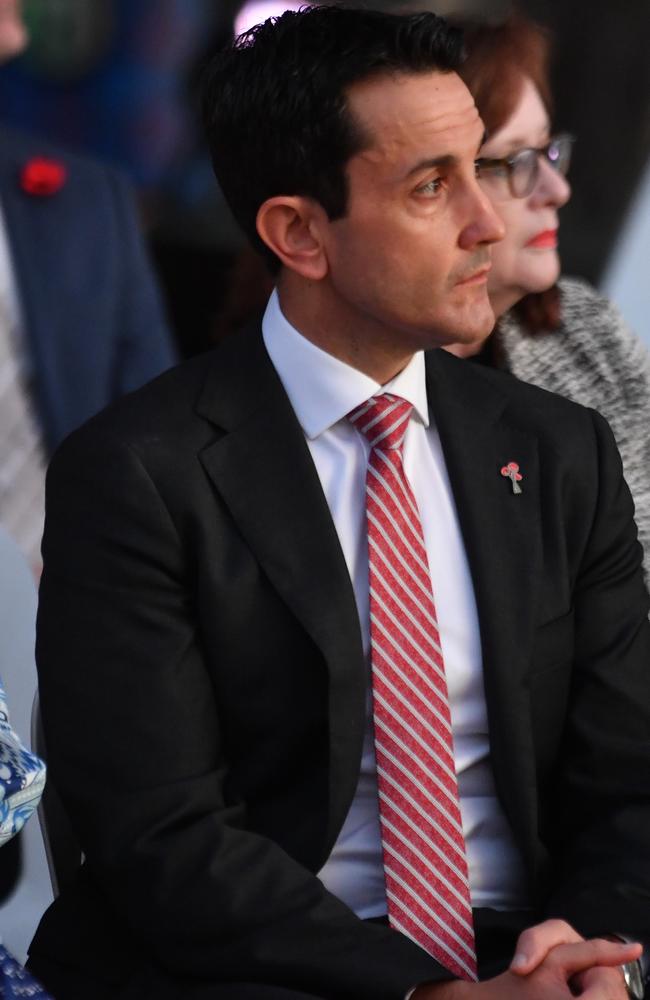 Anzac Day 2025. Dawn Service Anzac Park Townsville. Premier David Crisafulli. Picture: Evan Morgan