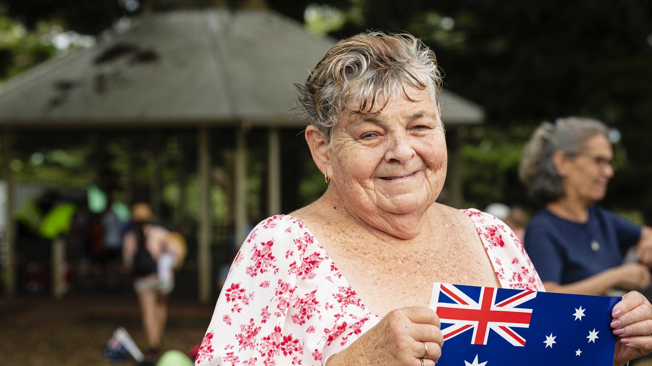 Toowoomba Citizen of the Year award recipient Sue Waters after the Toowoomba Australia Day celebrations at Picnic Point, Sunday, January 26, 2025. Picture: Kevin Farmer