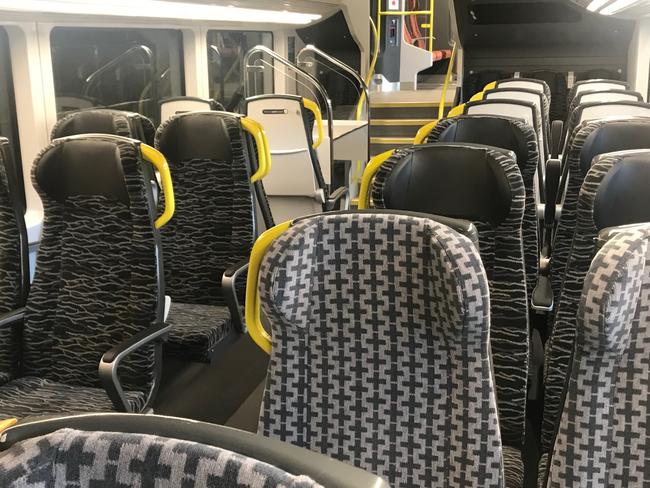 Intercity fleet - view of the new seats.