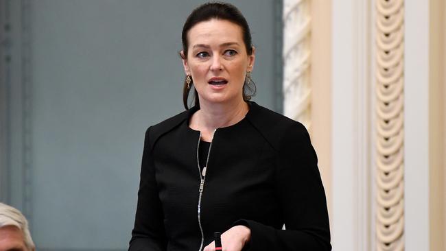 Queensland Minister for Children and Youth Justice Leanne Linard arrives in Cairns today to discuss youth crime. Picture: NCA NewsWire / Dan Peled