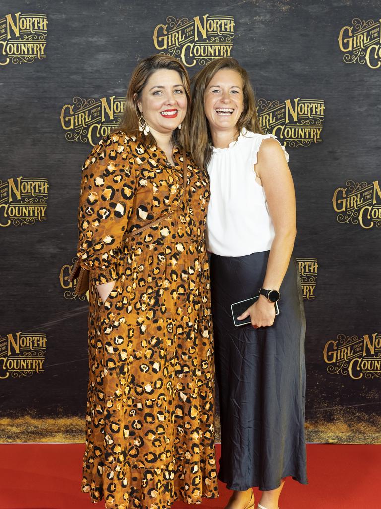 Kamyra Laurenson and Melanie Roberts at the premiere of Girl From the North Country at QPAC Brisbane. Picture: Richard Walker/RDW Photography