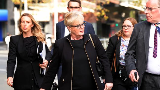 Senator Linda Reynolds told the court she sent a letter to a journalist that was marked confidential because she had not signed or agreed to, what she referred to as a proposal from the Commonwealth. Picture: NewsWire / Sharon Smith