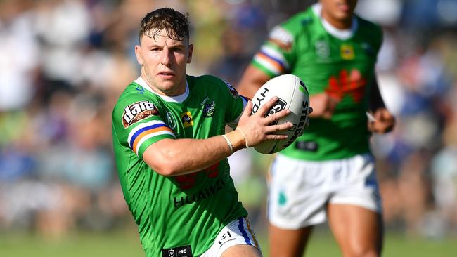 George Williams was quiet in his first outing for the Raiders. Picture: Gregg Porteous/NRL Photos