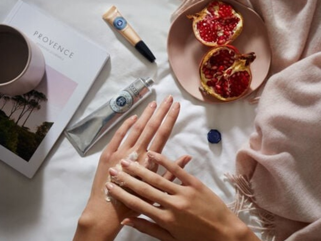 It's important to keep your hands nourished and moisturised. Picture: L'Occitane.