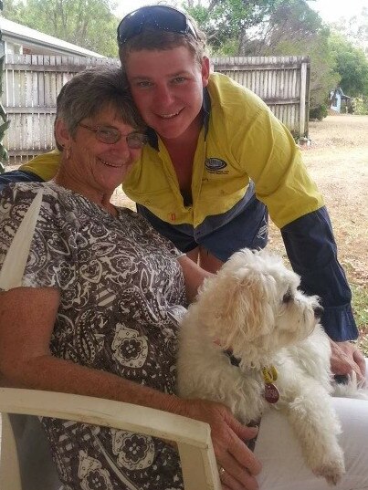 Dylan Donohue pictured with his grandmother Maureen Donohue.