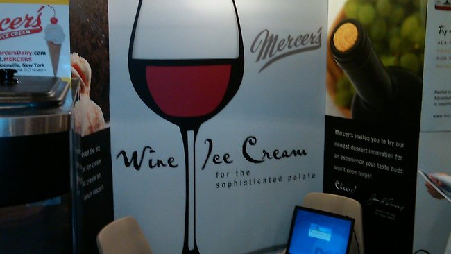 Wine ice cream