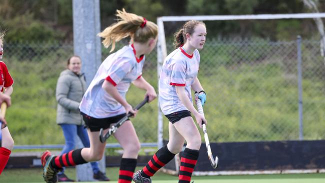 The Under 13 Girls from Glenelg played North Central. Picture by Wayne Taylor.