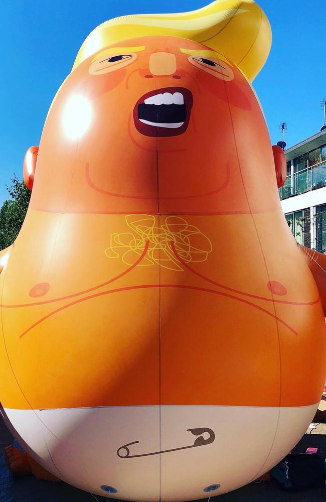 Mr Khan has changed his mind about the blimp after originally not recognising ‘Trump Baby’ as a legitimate protest. Picture: Trump Baby UK