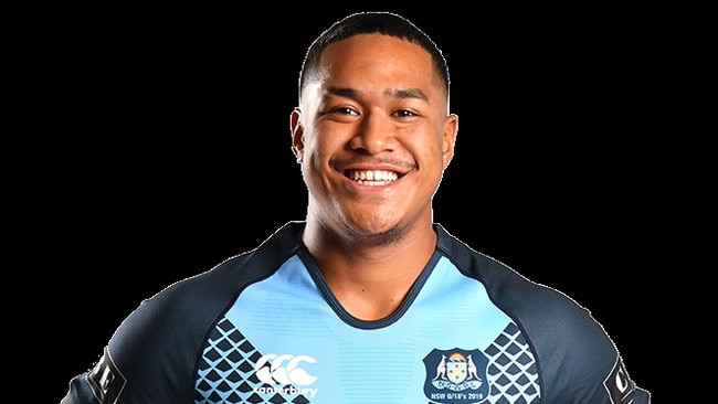 Sione Fainu in his NSW under 18s State Of Origin jersey. Picture: Grant Trouville/NRL Photos