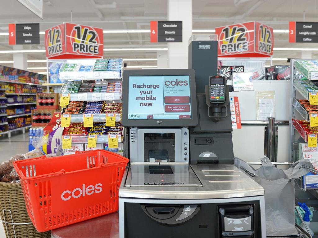 Supermarkets have been slammed for appearing to offer less checkouts that are manned by staff. Picture: Carla Gottgens/Bloomberg via Getty Images