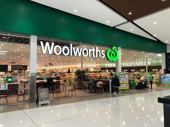 The Woolworths supermarket the apple was purchased from. Picture: Jim O'Rourke.