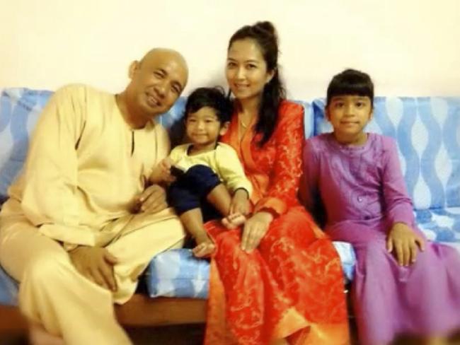 Malaysia Airlines pilot Captain Zaharie Ahmad Shah and his family. Picture: Supplied