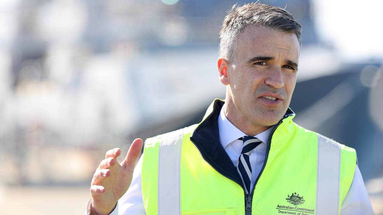 Premier Peter Malinauskas at the Osborne Naval Shipyard. Picture: NCA NewsWire / David Mariuz