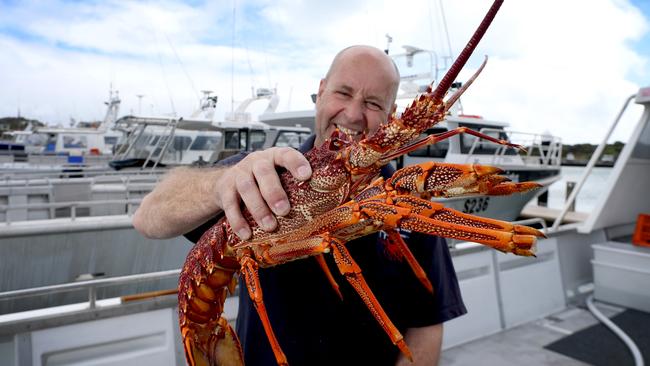 Robe rock lobster fisher Paul Regnier. Picture: Kelly Barnes/The Australian