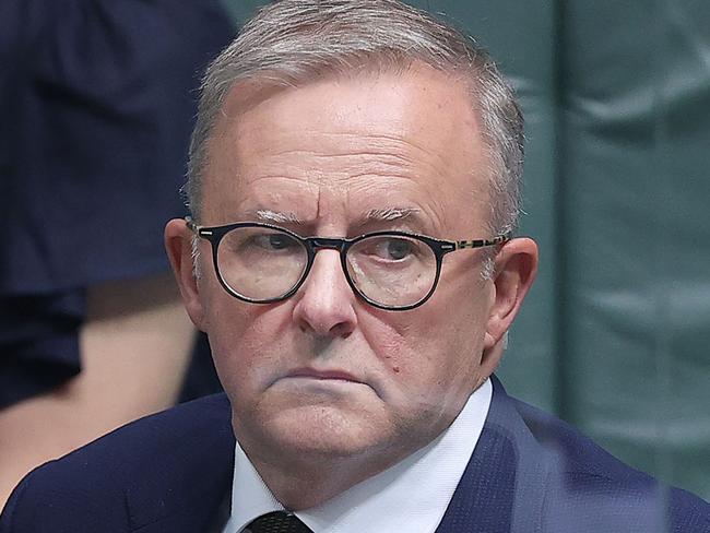 CANBERRA, AUSTRALIA NewsWire Photos FEBRUARY 17, 2022:Prime Minister Scott Morrison and Anthony Albanese during Question Time in the House of Representatives in Parliament House Canberra.Picture: NCA NewsWire / Gary Ramage