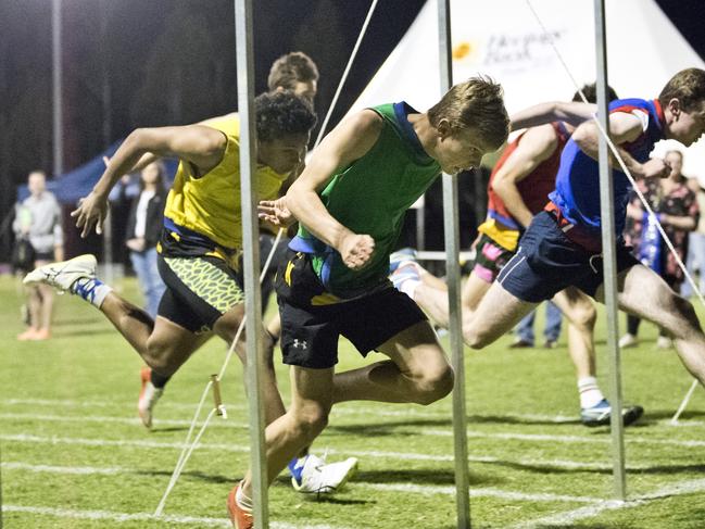 Will Kruger wins the Youths 75 yards final. Arthur Postle Gift at Pittsworth. Saturday, 14th Sep, 2019.