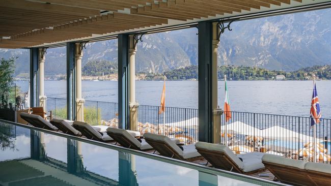 The indoor-outdoor swimming option at Grand Hotel Tremezzo, Lake Como.