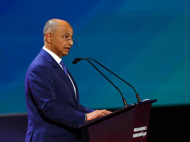 World Aquatics President Husain Al Musallam. Picture: Maddie Meyer/Getty Images