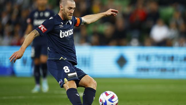 Bundaberg’s Joshua Brillante is the current captain of Melbourne Victory. Photo by Daniel Pockett/Getty Images