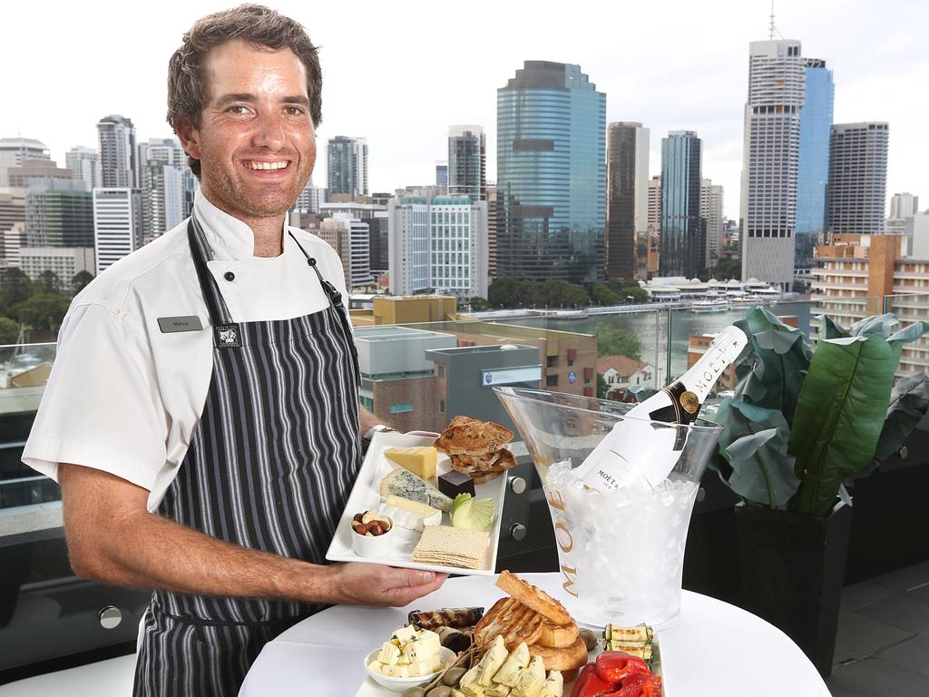 <span class="h2">Where eagles feast</span>Eagle’s Nest, 12 storeys up on the roof of The Point Hotel at Kangaroo Point, kicks off the first of its Sunday sessions this weekend. Chef Marcus Turner says he’ll be keeping the bar snacks simple and pitched towards Moet Ice Imperial and a shortlist of cocktails that will be on pour. <b><a href="http://www.thepointbrisbane.com.au/news-and-events/rooftop-bar-launching-feb-15" title="www.thepointbrisbane.com.au">More details</a></b>