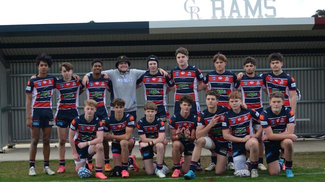 The Camden Rams under-15 gold team will feature in one of 15 grand finals at Campbelltown Stadium. Supplied: Camden Rams