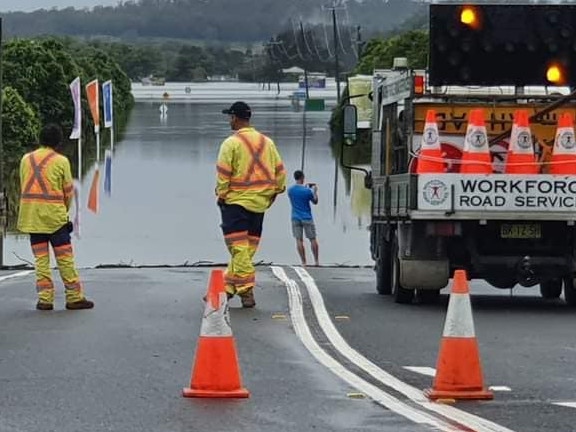 Mid-North Coast flooding. Pic Facebook