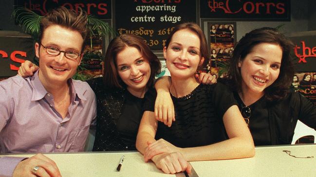 The Corrs in Australia circa 1996, with Andrea at right.