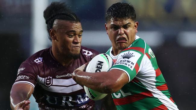 Former Roosters favourite son Latrell Mitchell is now a fierce rival. Picture: Cameron Spencer/Getty Images