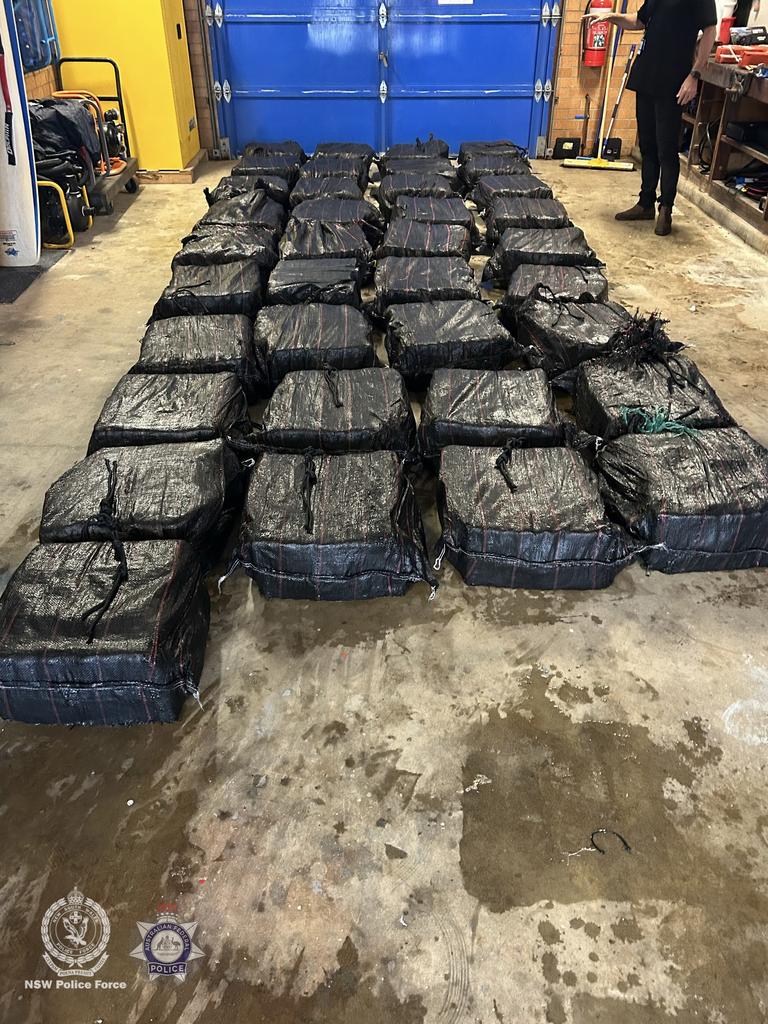 Police allege the vessel was carrying approximately 1110 blocks of cocaine, weighing 1.039 tonnes. Picture: NewsWire Handout