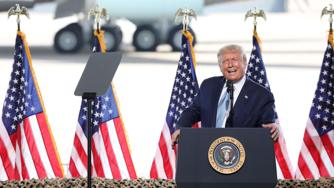 Democrat leaders have attacked Donald Trump for saying, ‘It is what it is,’ about the coronavirus death toll. Picture: Sandy Huffaker/Getty Images/AFP