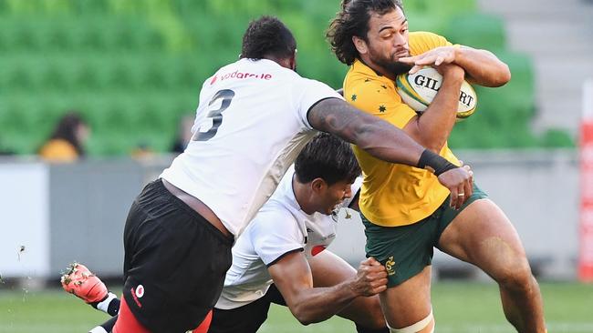 Karmichael Hunt starred in his first match for the Wallabies.