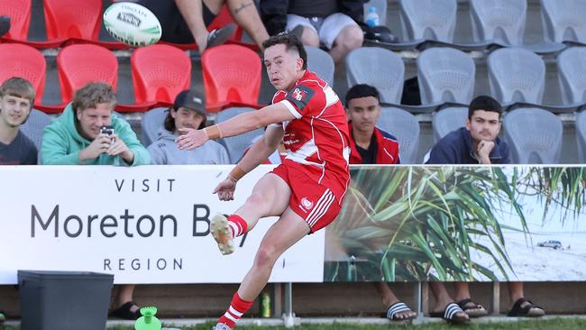 PBC SHS’s Tom Weaver even kicks goals. Picture: Liam Kidston