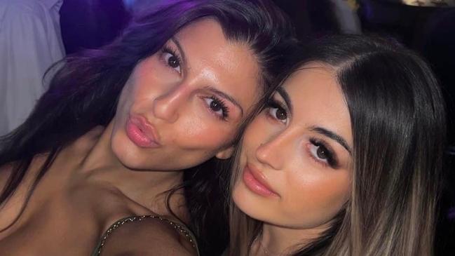 Keana Mokbel pictured with her friend, Rini Menidis. Picture: Facebook