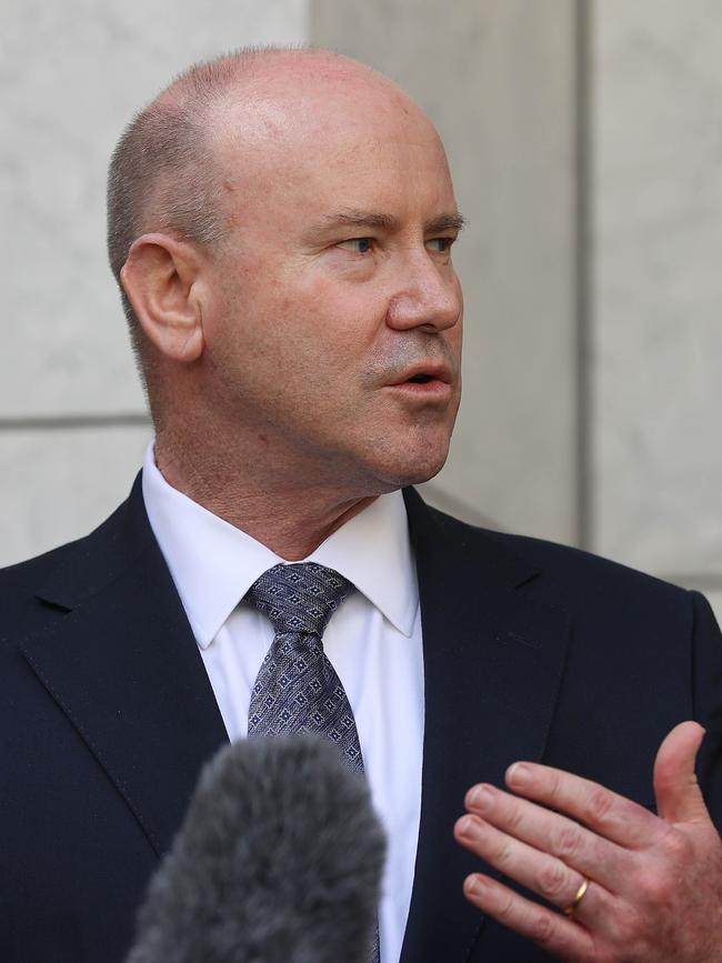 Defence secretary Greg Moriarty at Parliament House in Canberra on Thursday. Picture: Gary Ramage