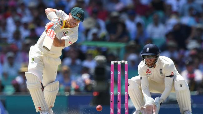 Harris, at times, looked the image of David Warner. Picture: AAP