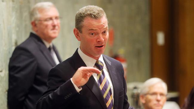 Under fire ... Education Minister Christopher Pyne has been critcised by students in numerous university protests.