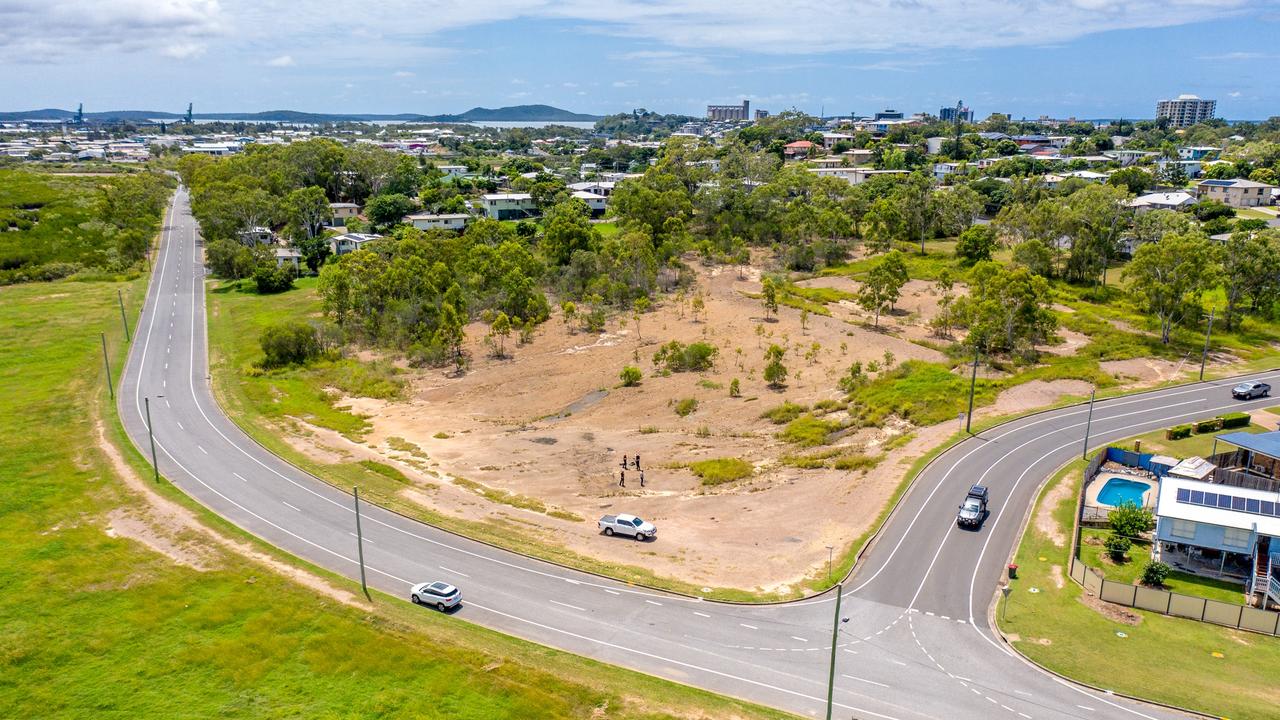 The parcel of land on the corner of Park Street and Palm Drive in West Gladstone. Picture: Contributed