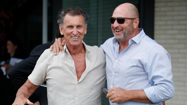 Craig Kelly (right) wasn’t given an easy time in the ABC box. (Photo by Michael Willson/AFL Photos via Getty Images)