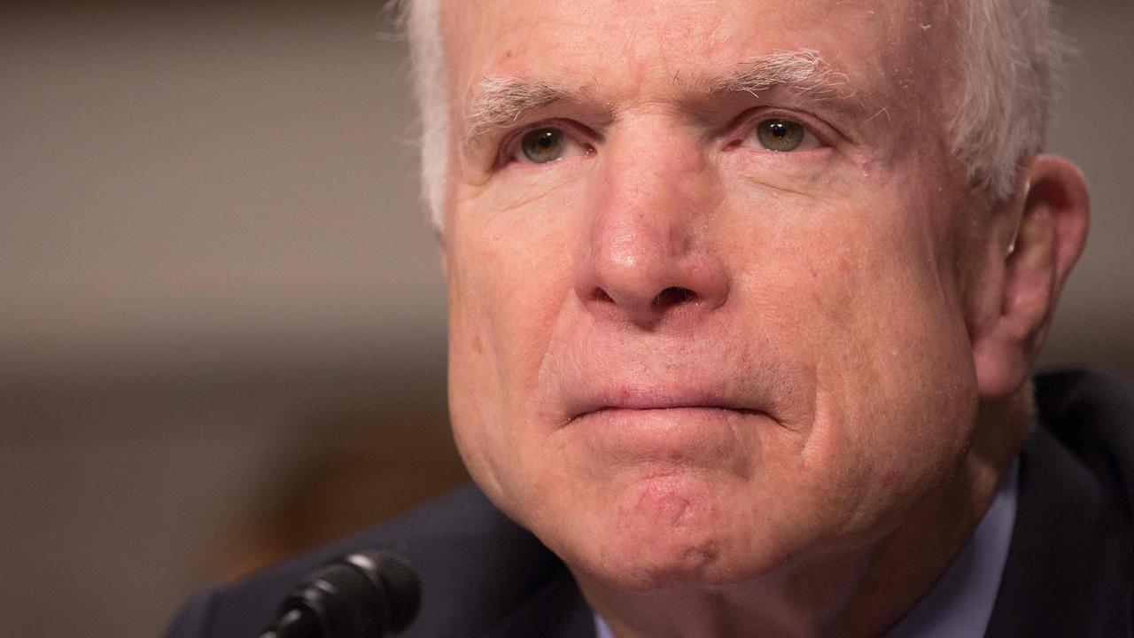 Republican war veteran and former senator John McCain. He died last year. Picture: AFP