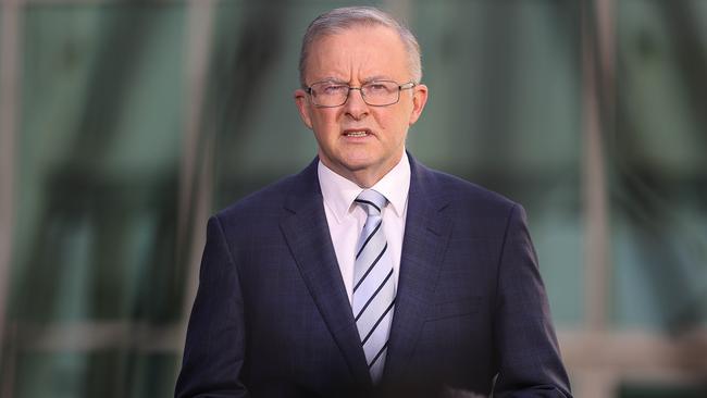 Anthony Albanese’s approval ­ratings rose two points to 40 per cent. Picture: Gary Ramage