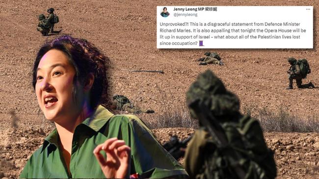 NSW Greens MP Jenny Leong responded to Deputy Prime Minister Richard Marles’s tweet denouncing Hamas for the unprovoked attacks on Israel.