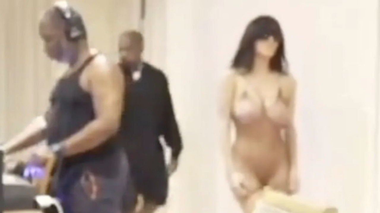 Nude or not? Bianca appeared to be wearing one of her signature see-through, barely-there outfits.