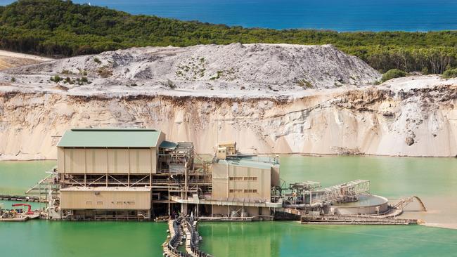 Sibelco’s former sandmine on North Stradbroke Island.