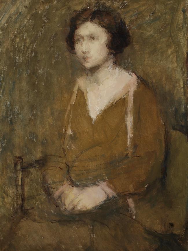 Bessie Gibson, La Robe, c1920, oil on canvas. City of Brisbane Collection, Museum of Brisbane. Photo: Carl Warner