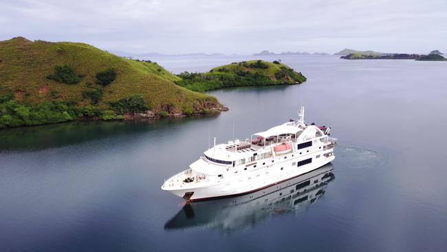 Coral Expeditions' ship, the Coral Discoverer. Picture: Supplied