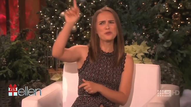 Natalie Portman talks AFL on The Elle DeGeneres Show.